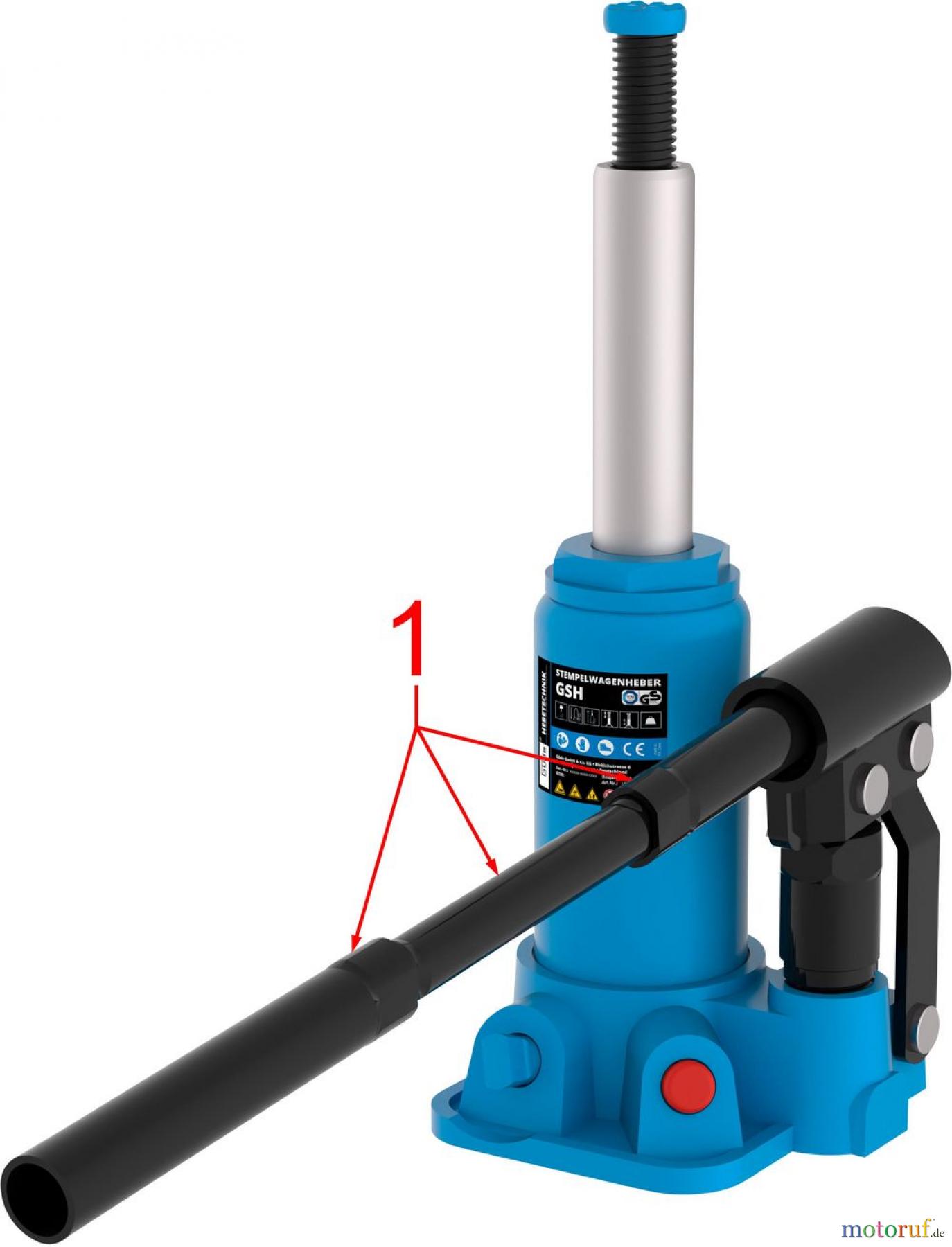 Güde Hebetechnik Stempelheber Stempelwagenheber GSH 5T Art.Nr.: 18041 FSL18041-01 Seite 1
