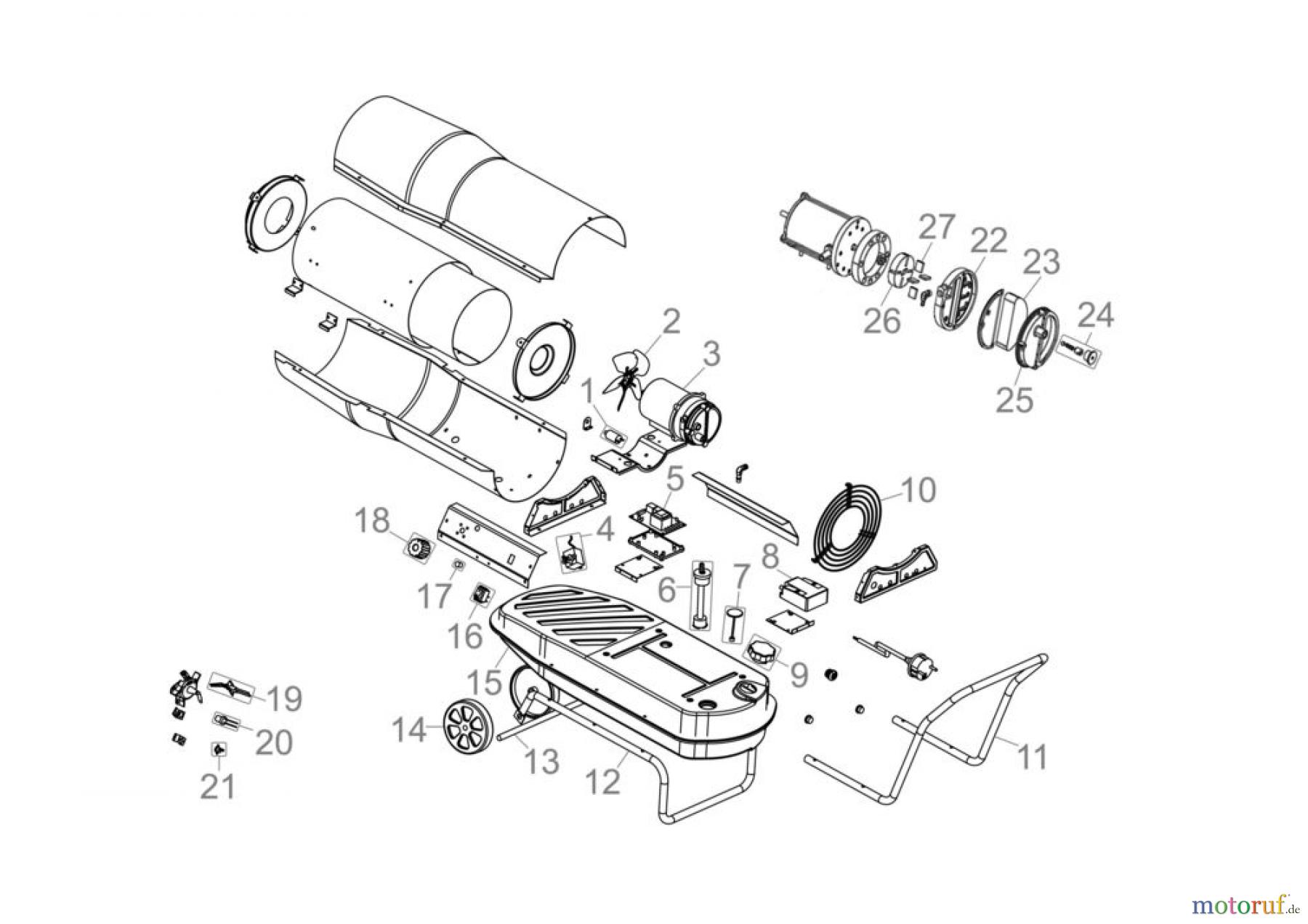 Güde Heizgeräte Ölheizgeräte ÖLHEIZGEBLÄSE GD 30 TI - 85116 FSL85116-03 Seite 1