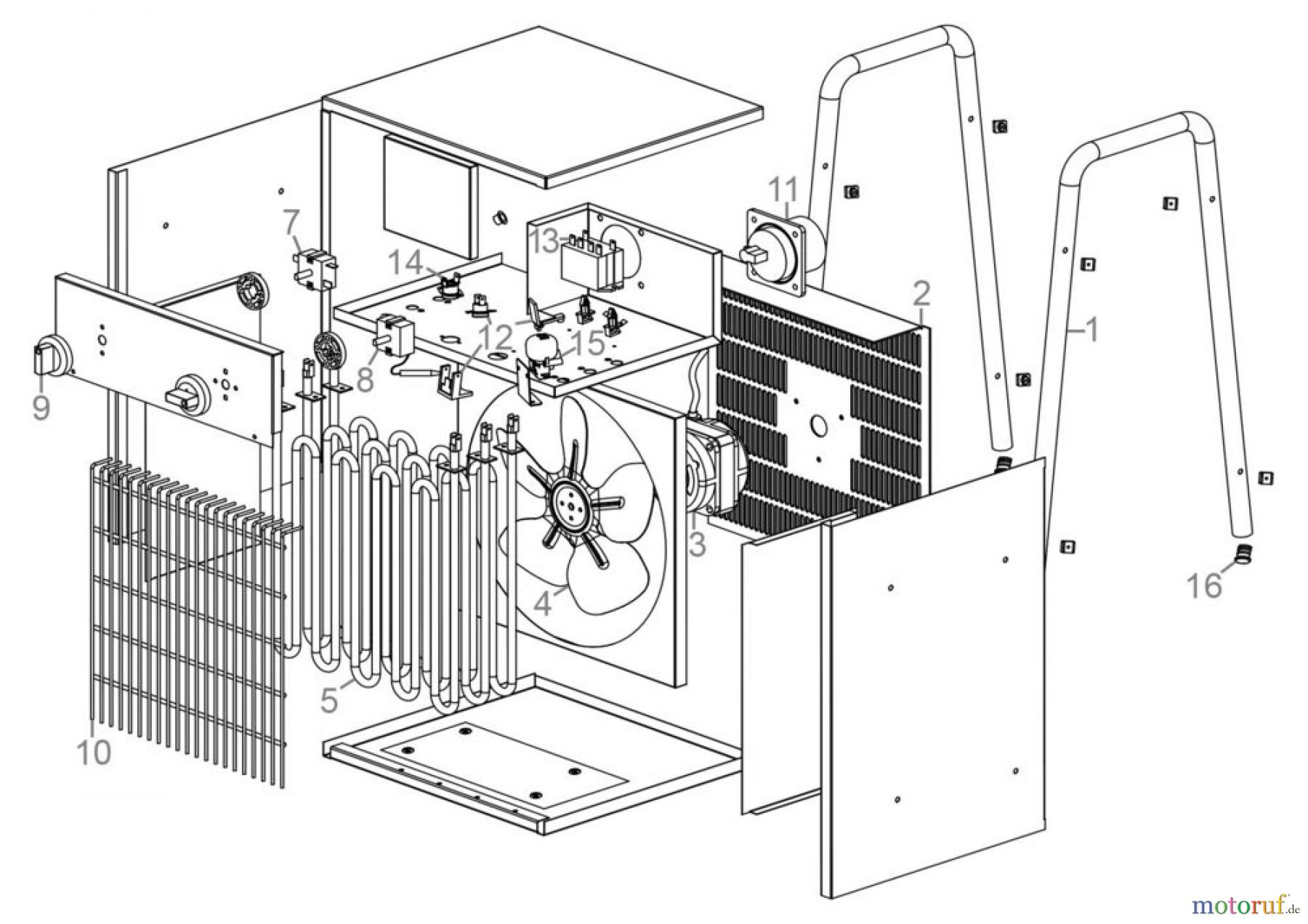 Güde Heizgeräte Elektroheizgeräte ELEKTROHEIZER GH 9 EV - 85013 FSL85013-03 Seite 1