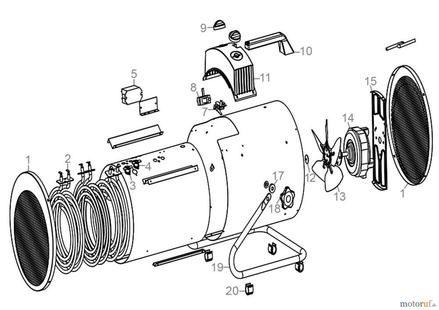  Güde Heizgeräte Elektroheizgeräte Elektroheizer GEH 5000 R Art.Nr.: 85131 FSL85131-02 Seite 1