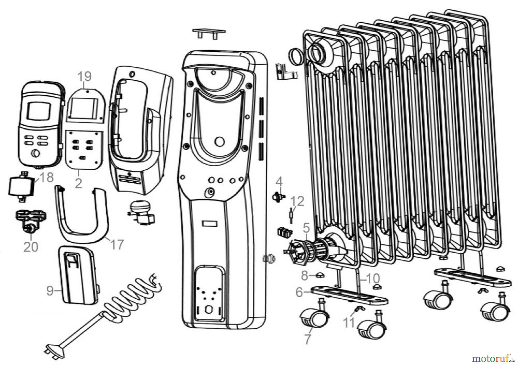 Güde Heizgeräte Ölradiatoren Ölradiator OR 2000-9 DT Art.Nr.: 85192 FSL85192-01 Seite 1