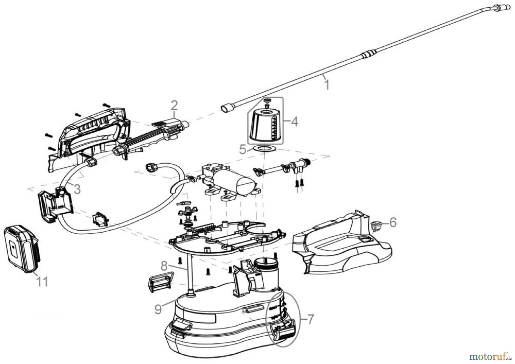Güde Gartentechnik Akku Sprühgeräte Akku Sprühgerät SG 18-0 Art.Nr.: 58571 FSL58571-01 Seite 1