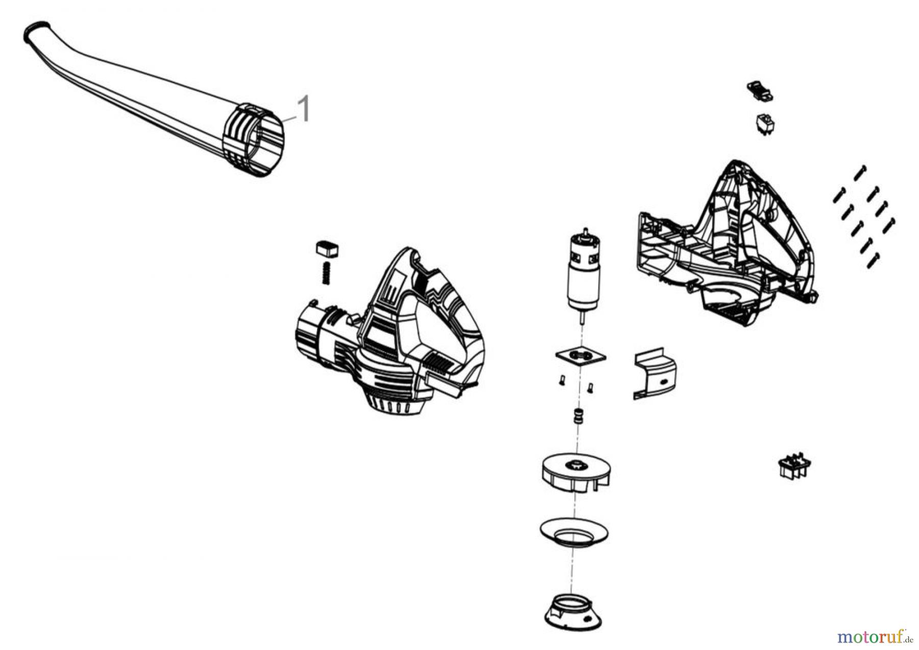  Güde Gartentechnik Laub-Sauger & Bläser Akku Akku Laubbläser LB 18-0 Art.Nr.: 58591 FSL58591-01 Seite 1