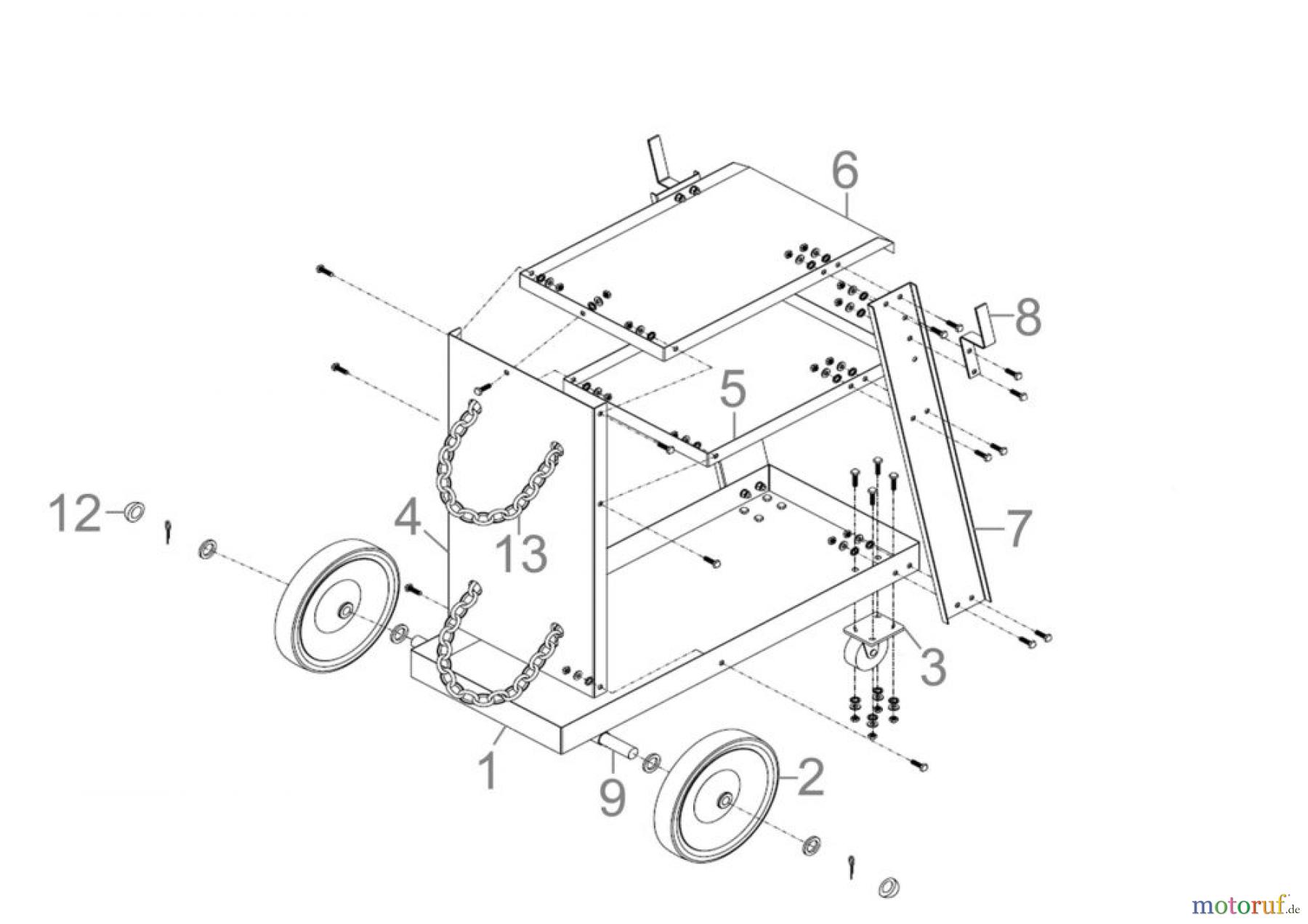 Güde Drucklufttechnik Druckluft Zubehör weiteres Zubehör Schweißwagen GSW200 Art.Nr.: 20038 FSL20038-02 Seite 1