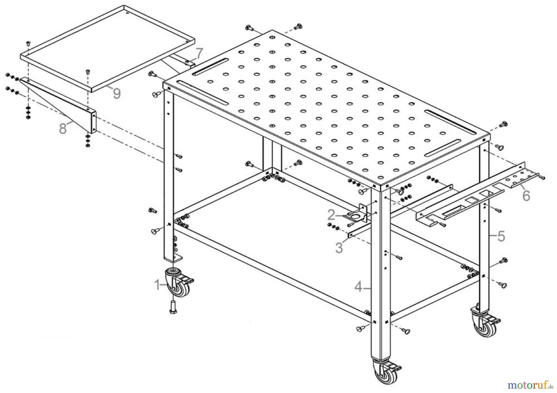 Güde Drucklufttechnik Druckluft Zubehör weiteres Zubehör Mobiler Schweißtisch MST 915 plus Art.Nr.: 20105 FSL20105-01 Seite 1