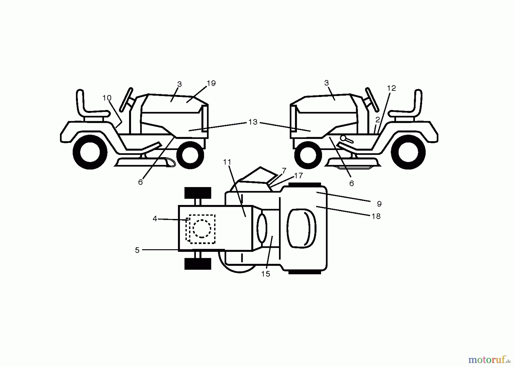 Husqvarna Rasen und Garten Traktoren LTH 2142 (96041017203) - Husqvarna Lawn Tractor (2011-05 & After) DECALS