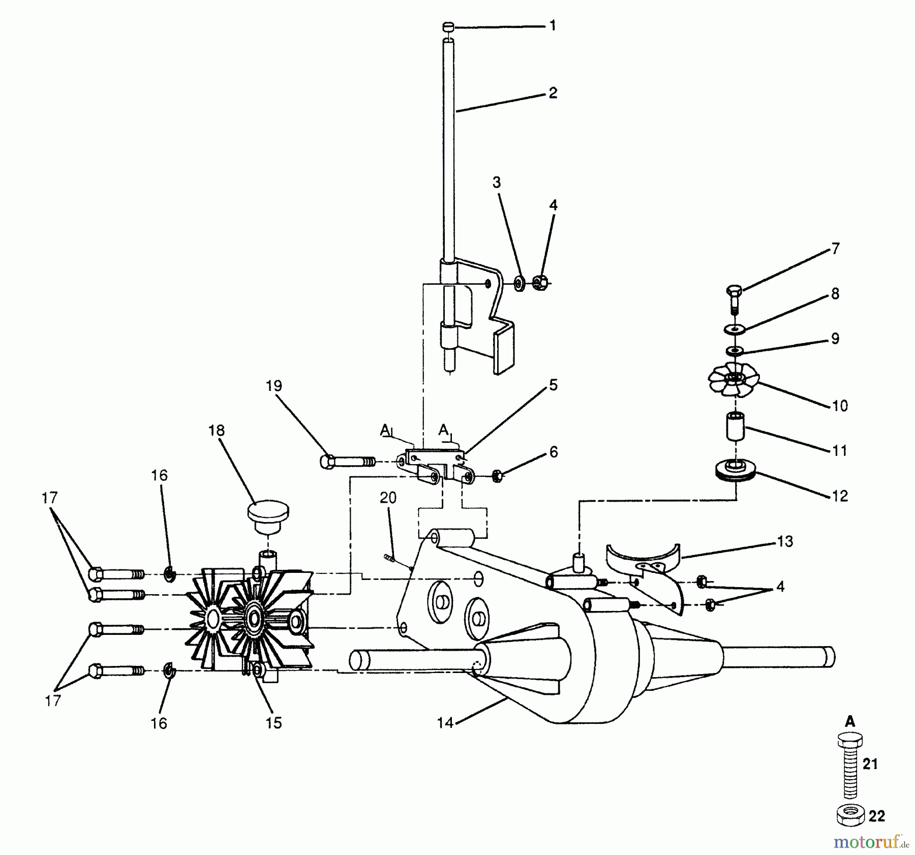 Husqvarna Rasen und Garten Traktoren YT 140H (954000151) (H14H38B) - Husqvarna Yard Tractor (1991-01 & After) Transaxle And Pump Assembly