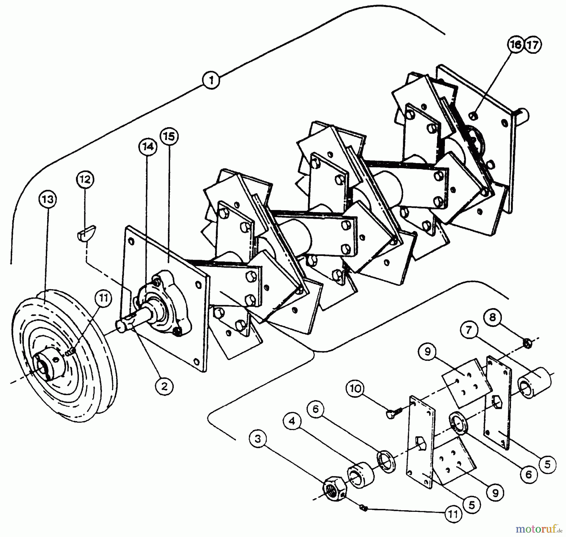 Husqvarna Belüfter / Vertikutierer / Rechen DT 20 A (968999190) - Husqvarna Dethatcher (2000-05 & After)