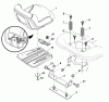 Husqvarna YTH 1542XPT (96043000604) - Yard Tractor (2008-01 & After) Ersatzteile Seat Assembly