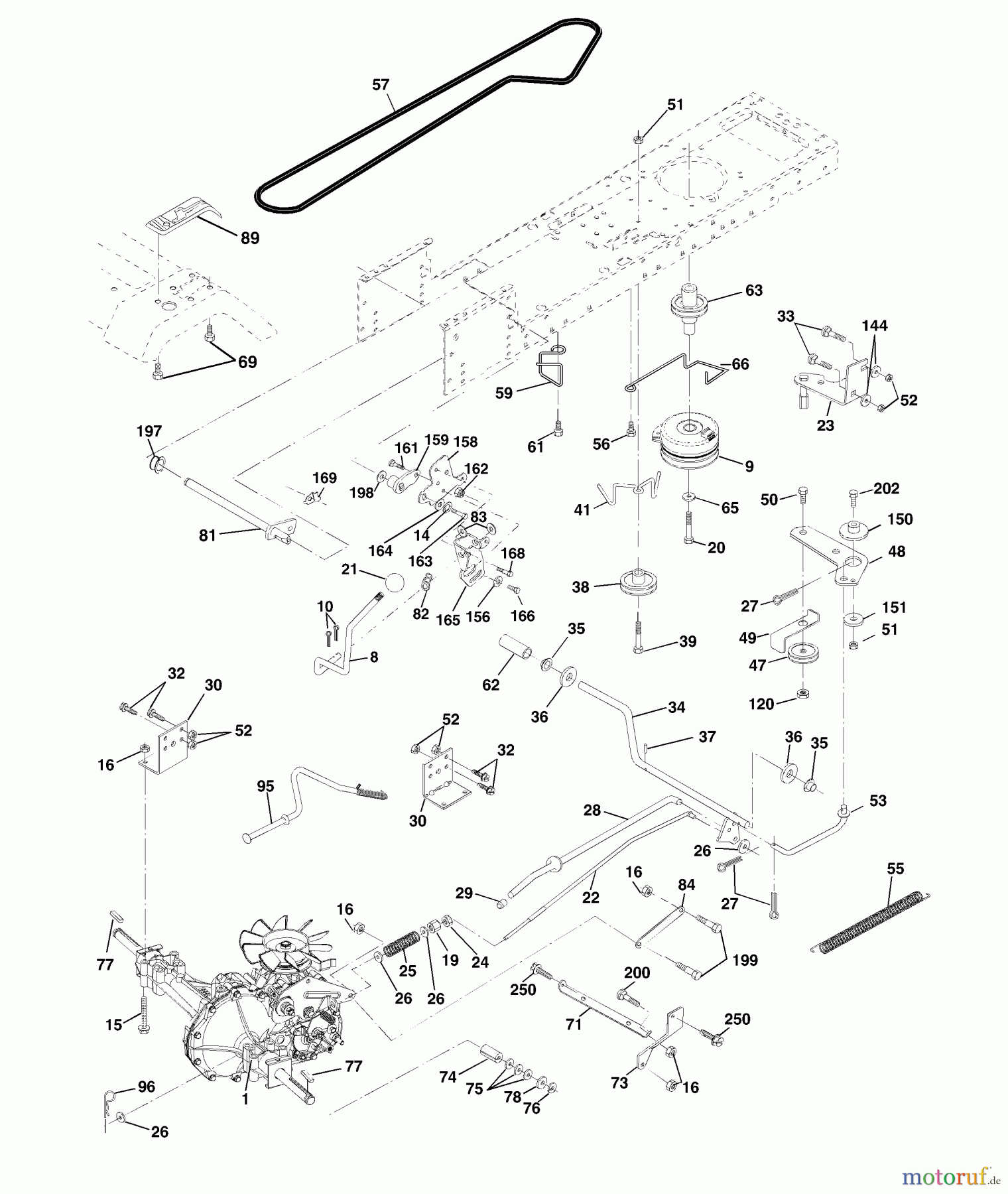 Husqvarna Rasen und Garten Traktoren YTH 1746 (954568533) - Husqvarna Yard Tractor (2002-02 & After) Drive