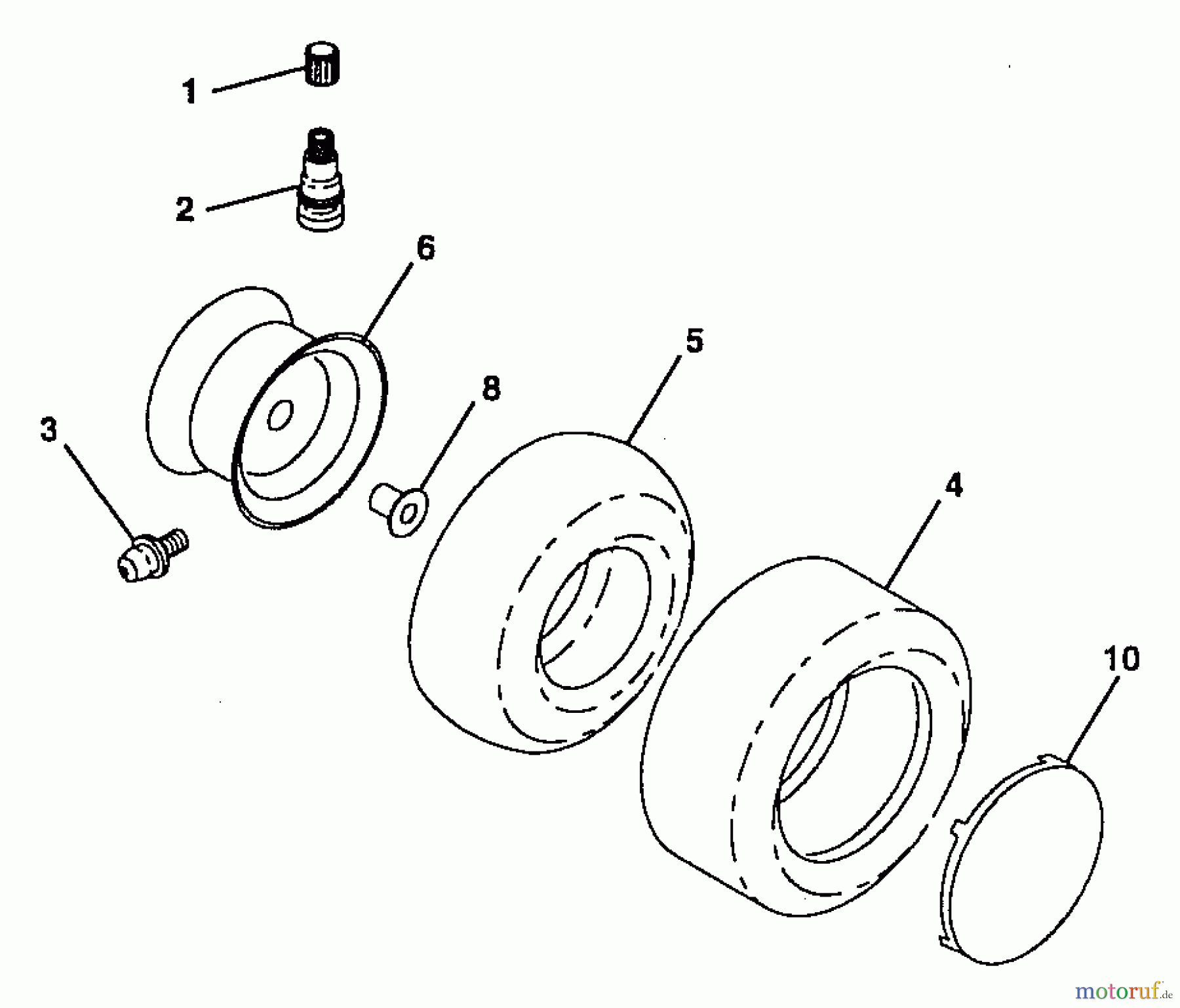 Husqvarna Rasen und Garten Traktoren YTH 180 (954000662) (HN18H42A) - Husqvarna Yard Tractor (1994-01 & After) Wheels & Tires
