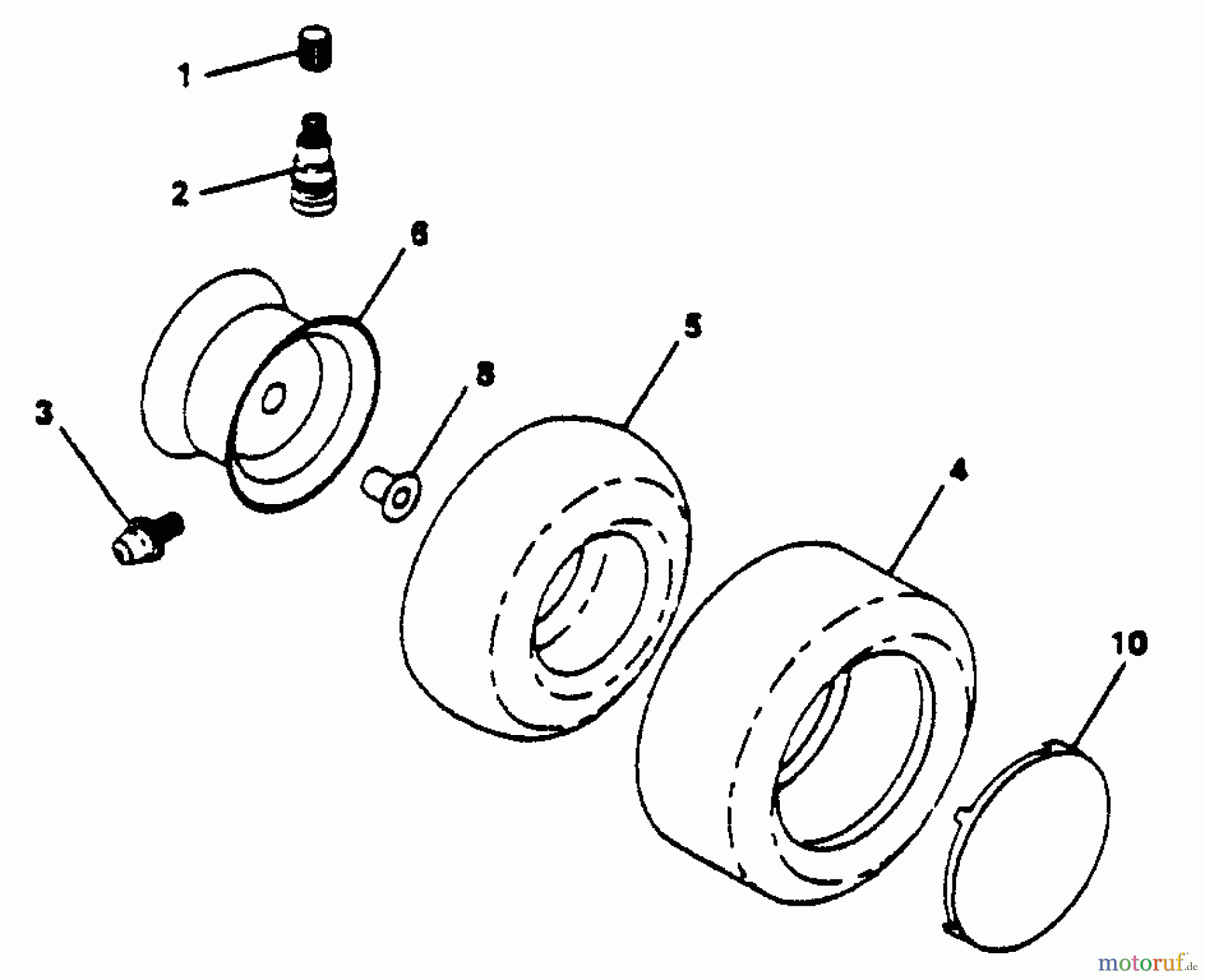 Husqvarna Rasen und Garten Traktoren YTH 180 (954002761) (HC18VH42A) - Husqvarna Yard Tractor (1994-10 & After) Wheels & Tires