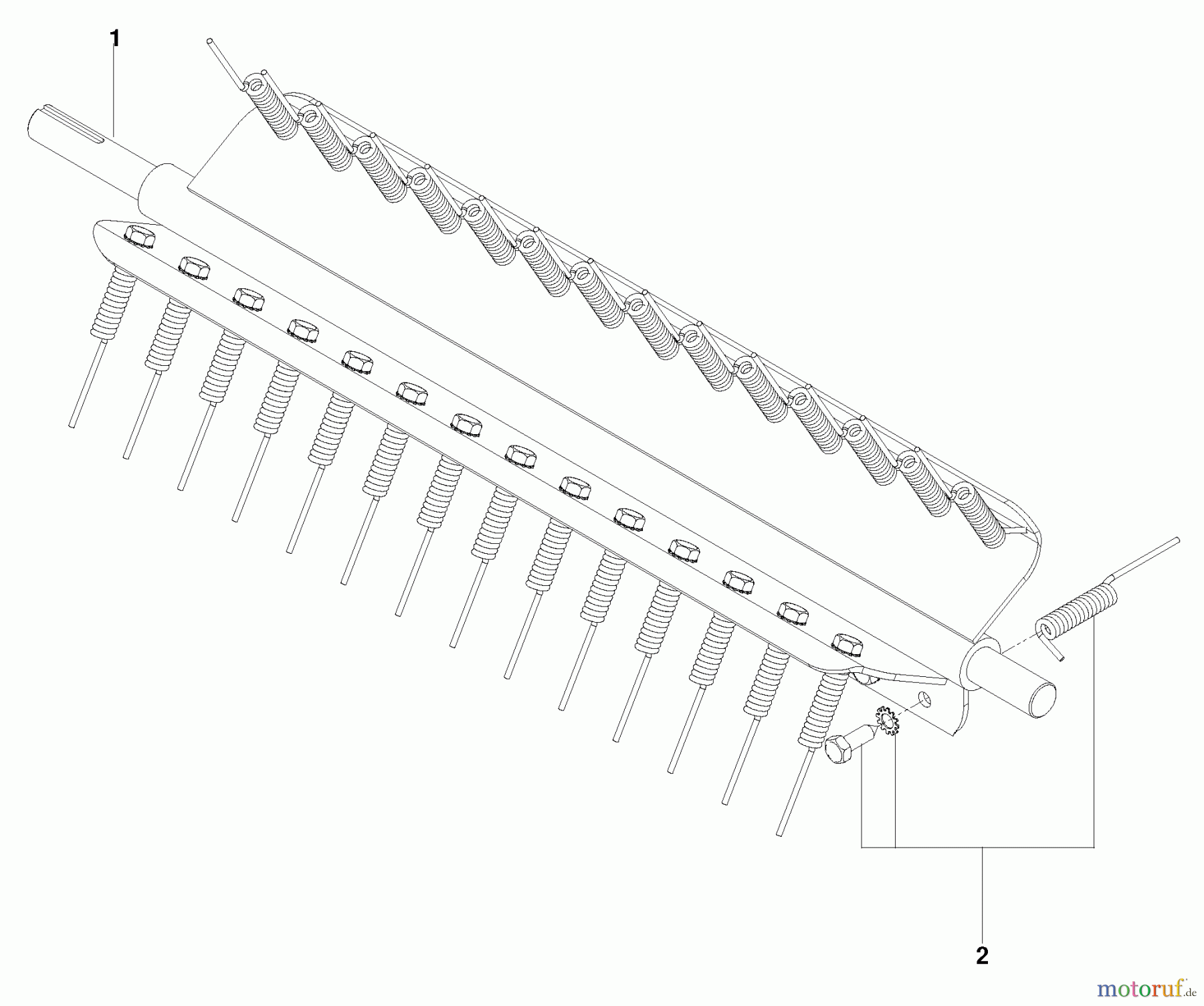 Husqvarna Belüfter / Vertikutierer / Rechen DTF 226 (966067101) - Husqvarna Dethatcher (2010-02 & After) Spring Tine