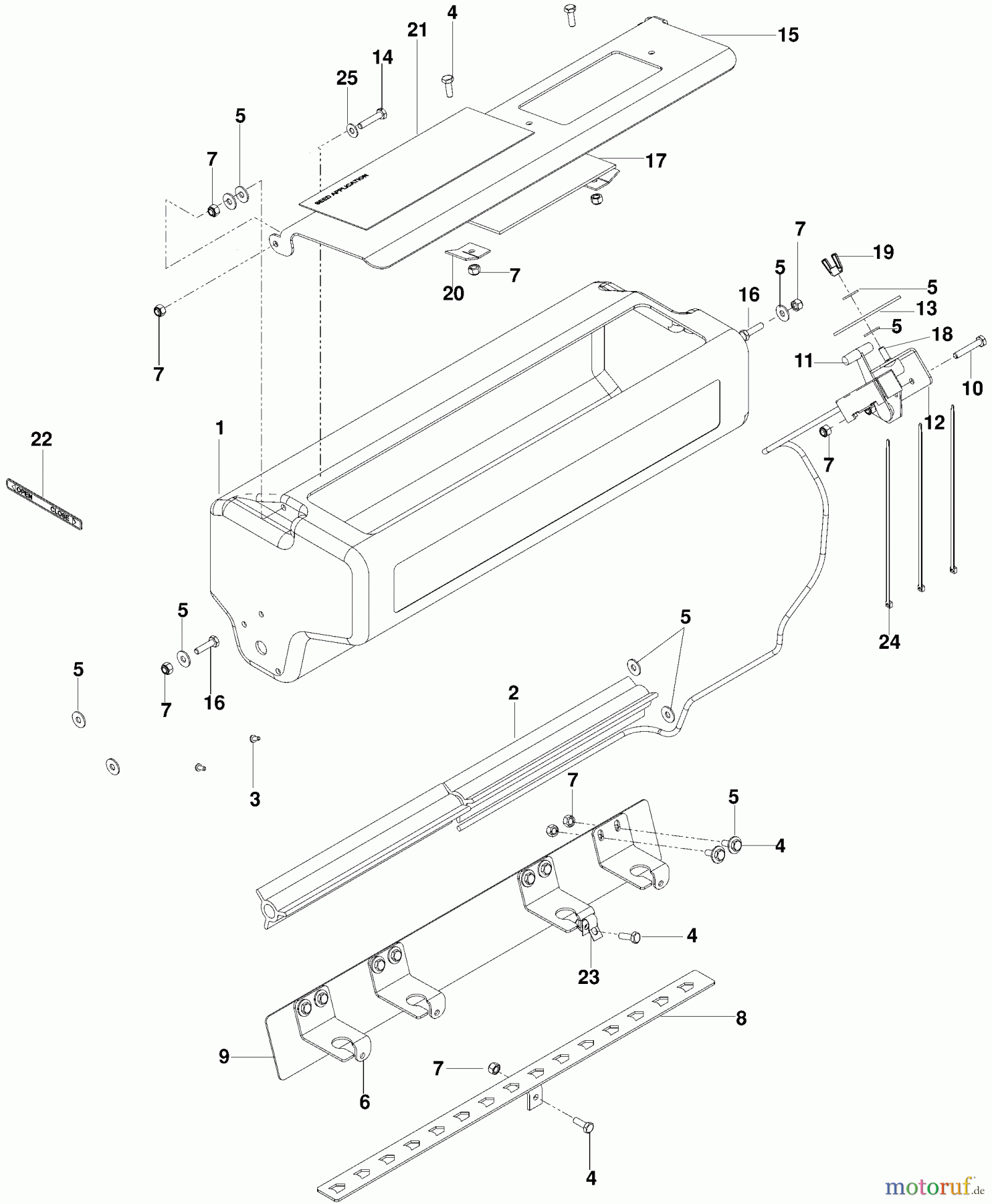 Husqvarna Belüfter / Vertikutierer / Rechen DTF 22 (966068401) - Husqvarna Dethatcher (2009-09 to 2010-01) Accessories and Seeder