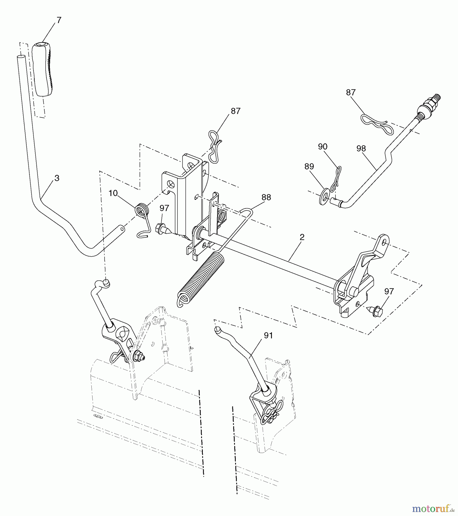 Husqvarna Rasen und Garten Traktoren YTH 20F42T (960430005) (917.279240) - Husqvarna Yard Tractor (2006-05 & After) (Sears Craftsman) Mower Lift