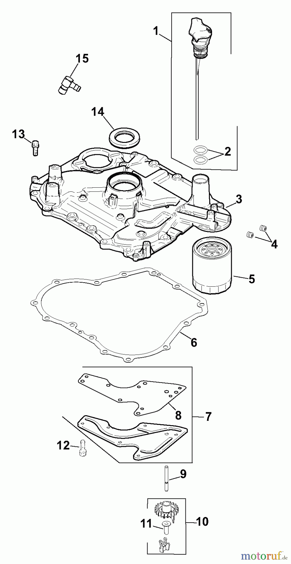 Husqvarna Rasen und Garten Traktoren YTH 20F42T (960430005) (917.279241) - Husqvarna Yard Tractor (2006-05 & After) (Sears Craftsman) Oil Pan/Lubrication