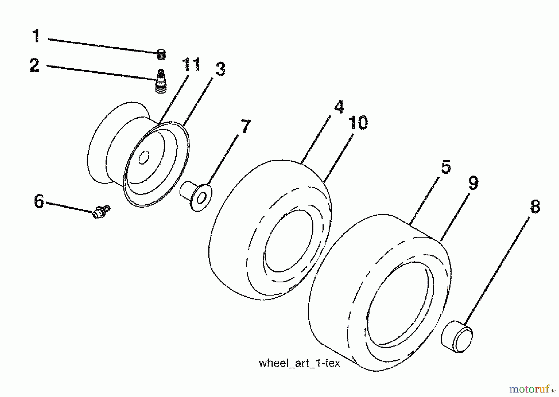 Husqvarna Rasen und Garten Traktoren YTH 20K46 (96045000409) - Husqvarna Yard Tractor (2008-12 & After) Wheels And Tires