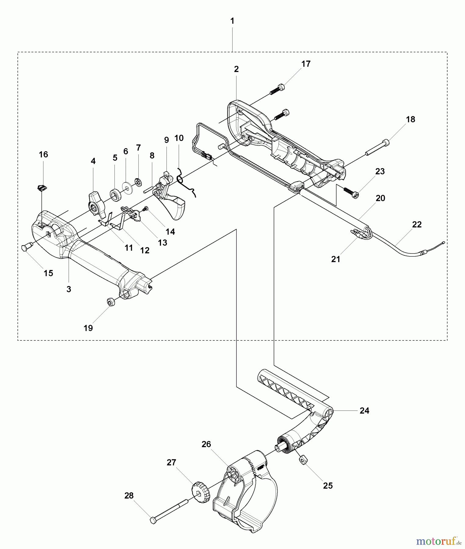 Husqvarna Bläser / Sauger / Häcksler / Mulchgeräte 130 BT - Husqvarna Backpack Blower (2007-01 to 2008-09) Throttle Assy