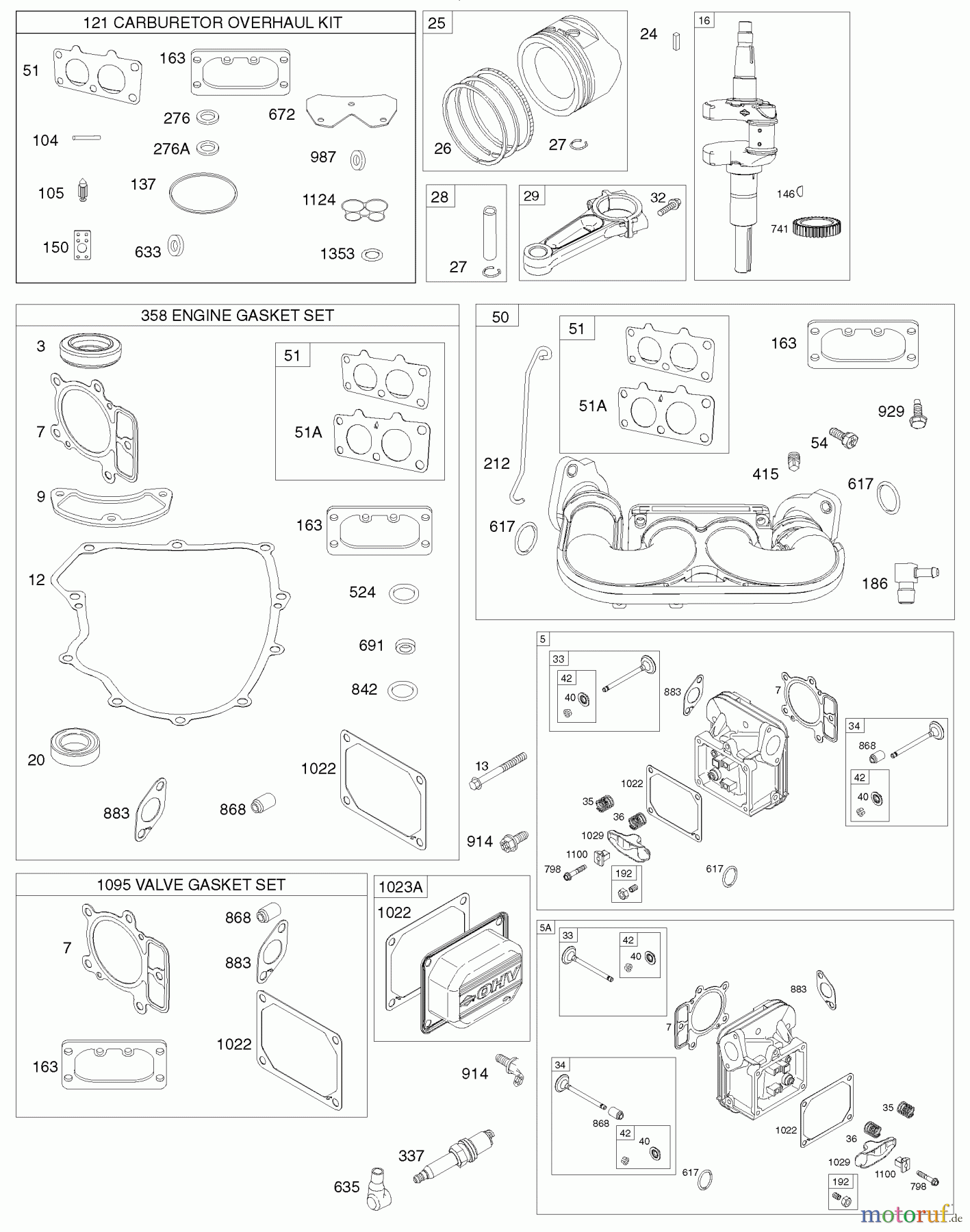 Husqvarna Rasen und Garten Traktoren YTH 2348 (917.289570) - Husqvarna Yard Tractor (2010-04 & After) (Sears Craftsman) Briggs Engine Image 2