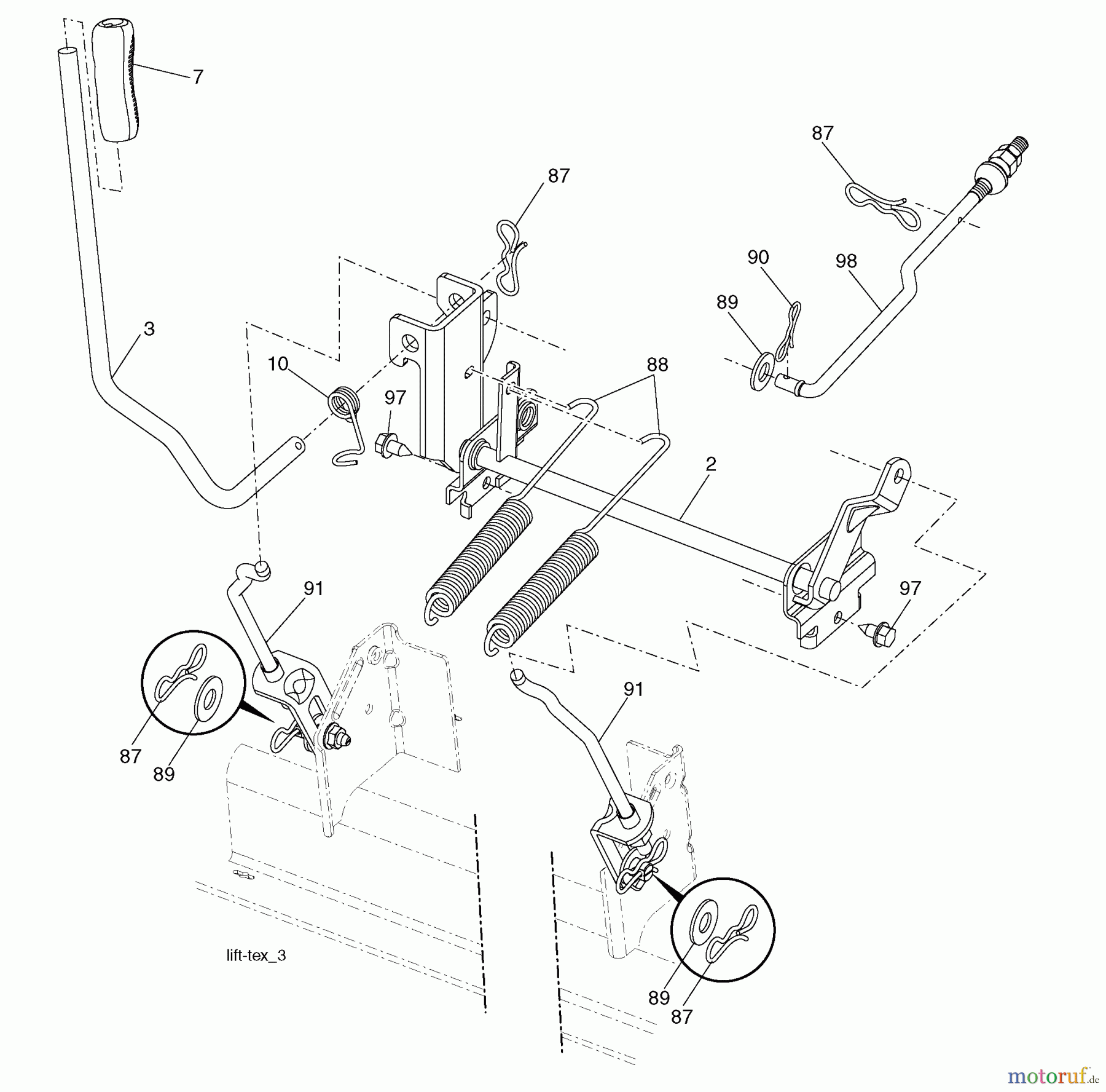  Husqvarna Rasen und Garten Traktoren YTH 2348 (96043008600) - Husqvarna Yard Tractor (2009-08 & After) Mower Lift