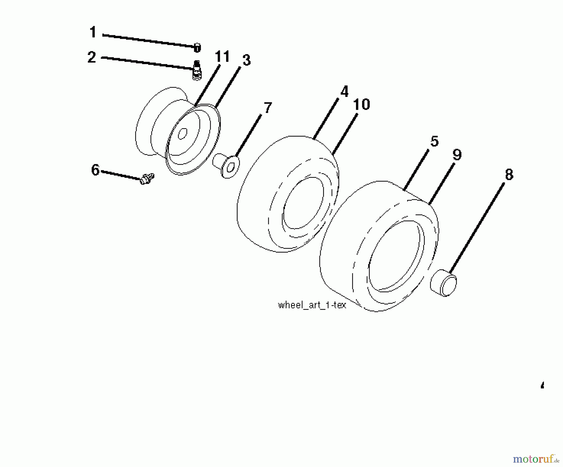 Husqvarna Rasen und Garten Traktoren YTH 23V42 (96043014600) - Husqvarna Yard Tractor (2012-08 & After) WHEELS TIRES
