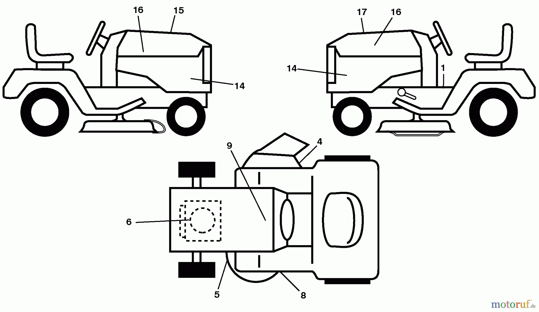 Husqvarna Rasen und Garten Traktoren YTH 23V48 (96043008601) - Husqvarna Yard Tractor (2010-04 to 2010-06) Decals