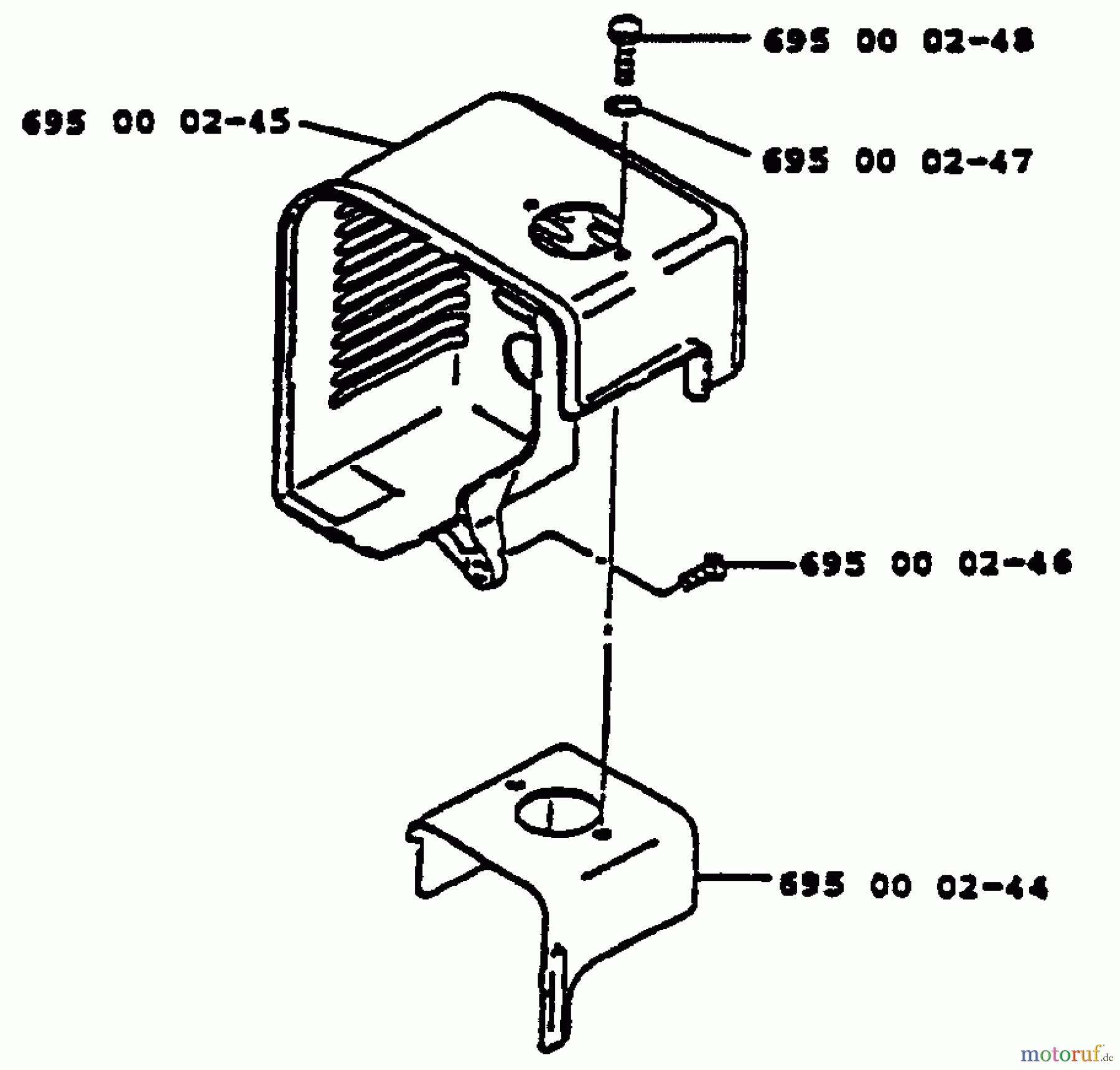 Husqvarna Bläser / Sauger / Häcksler / Mulchgeräte 140 B - Husqvarna Backpack Blower (1996-01 & After) Shroud