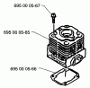 Husqvarna 145 B - Backpack Blower (1997-04 & After) Ersatzteile Cylinder