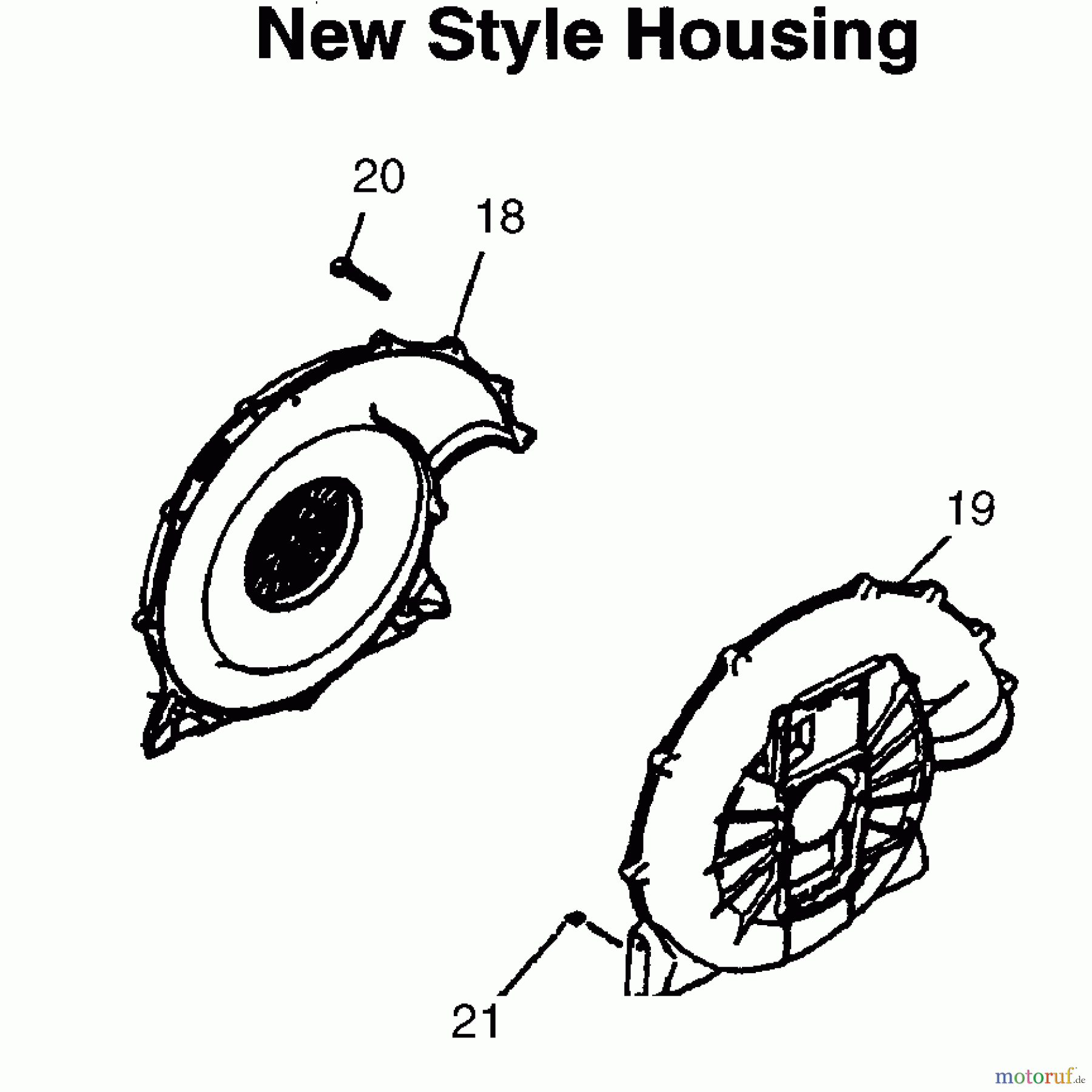 Husqvarna Bläser / Sauger / Häcksler / Mulchgeräte 145 BF - Husqvarna Backpack Blower (1997-07 & After) Fan Housing (new)