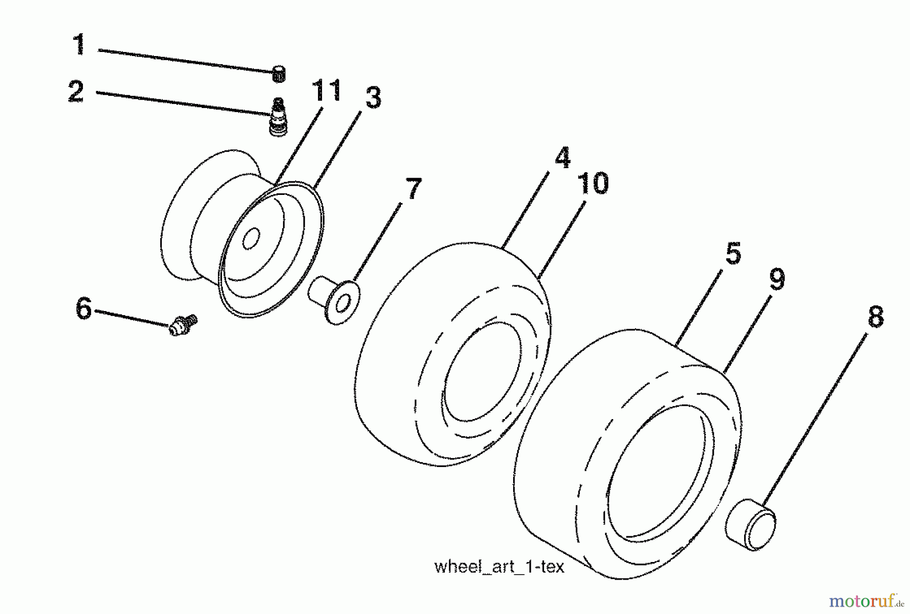 Husqvarna Rasen und Garten Traktoren YTH 2454 (96043002204) - Husqvarna Yard Tractor (2006-09 & After) Wheels And Tires
