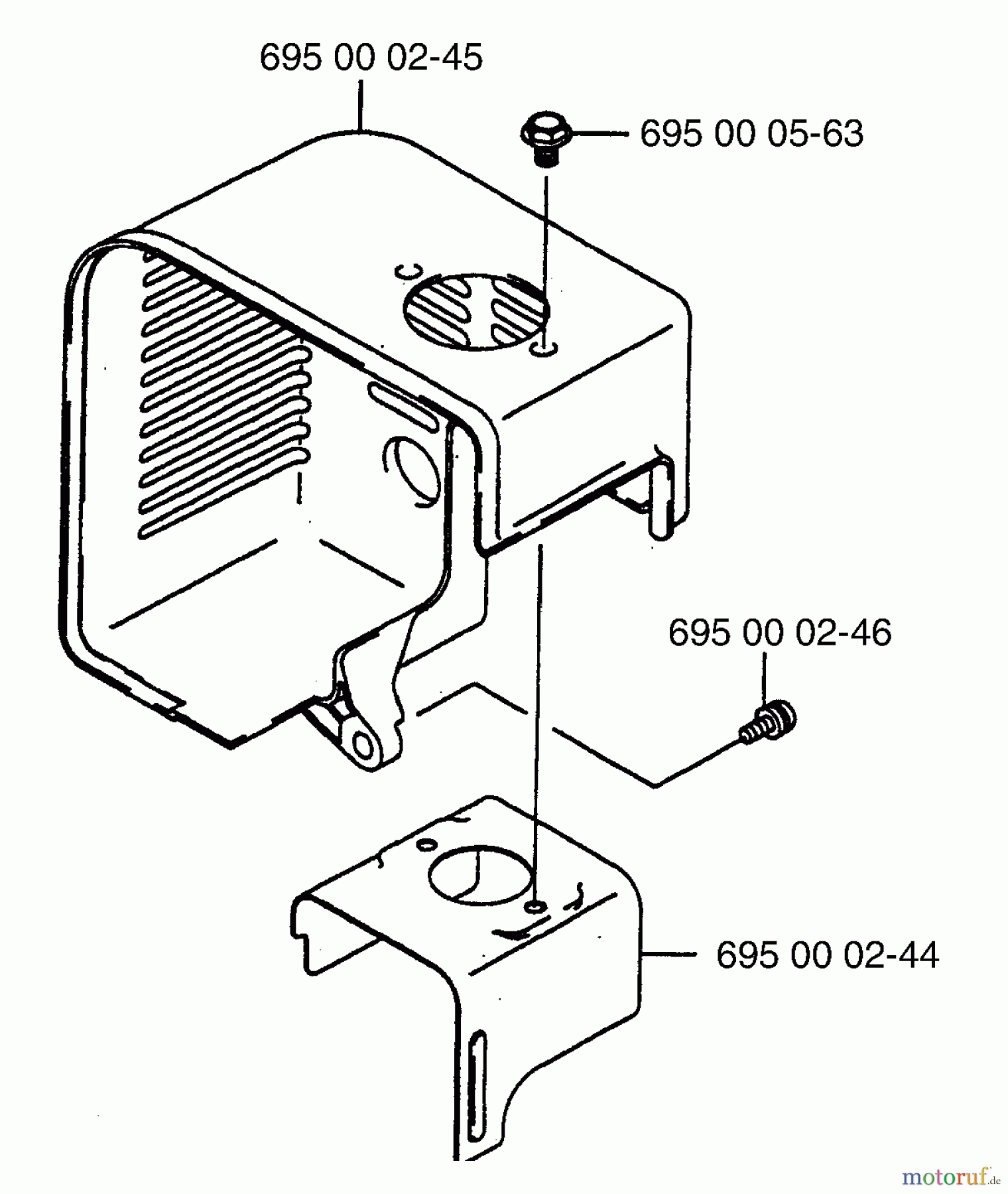 Husqvarna Bläser / Sauger / Häcksler / Mulchgeräte 145 BF - Husqvarna Backpack Blower (1997-07 & After) Shroud