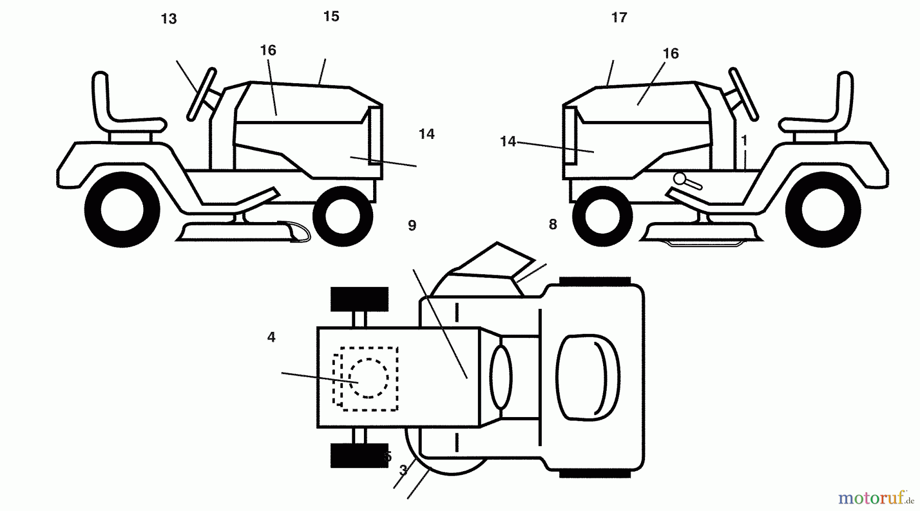 Husqvarna Rasen und Garten Traktoren YTH 2454 (96043005301) - Husqvarna Yard Tractor (2008-09 & After) Decals & Wheels #1