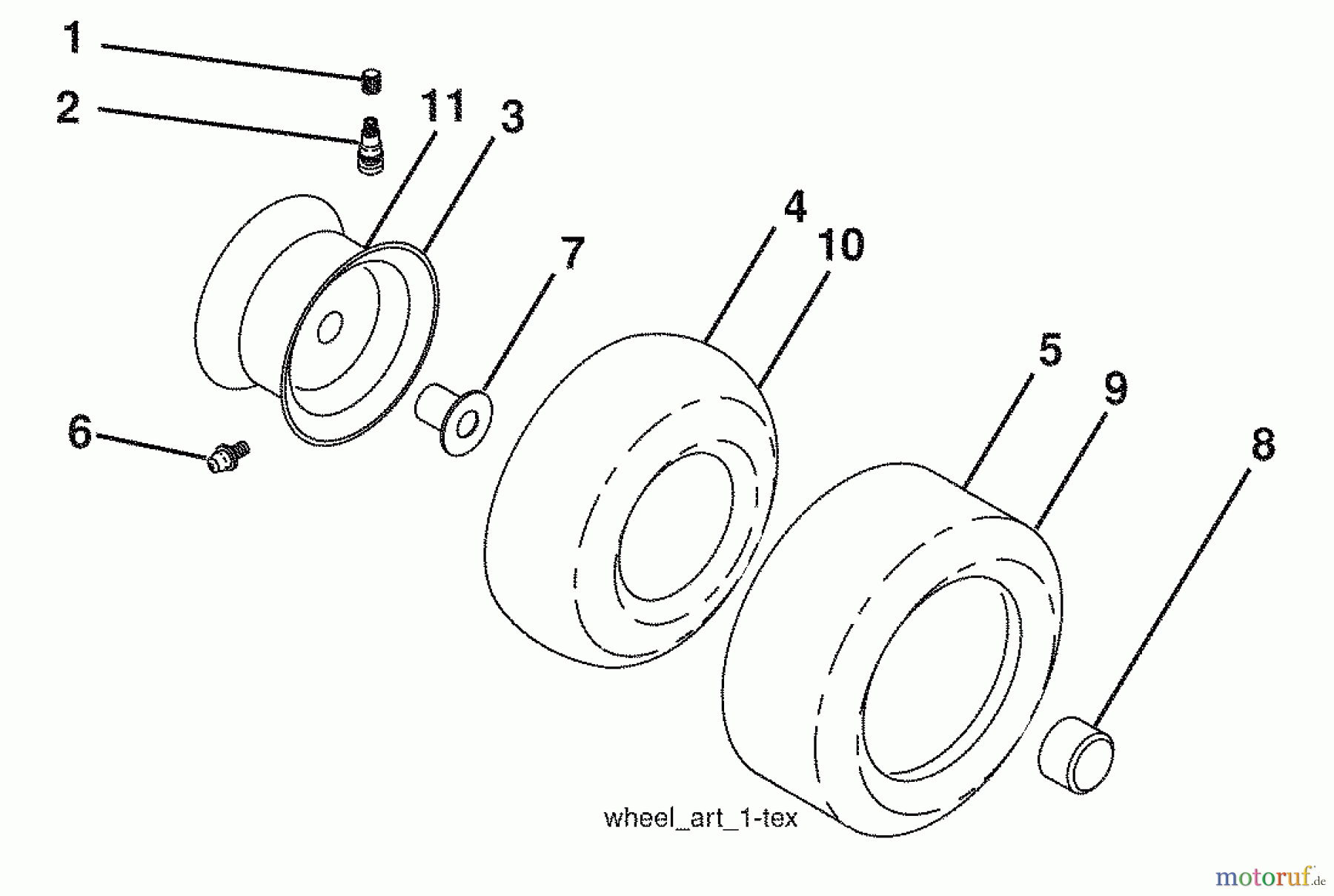 Husqvarna Rasen und Garten Traktoren YTH 2454 (96043006000) - Husqvarna Yard Tractor (2008-12 & After) Wheels And Tires