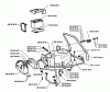 Husqvarna Rider 1200 - Rear-Engine Rider (1995-03 to 1996-07) Ersatzteile Motor Housing