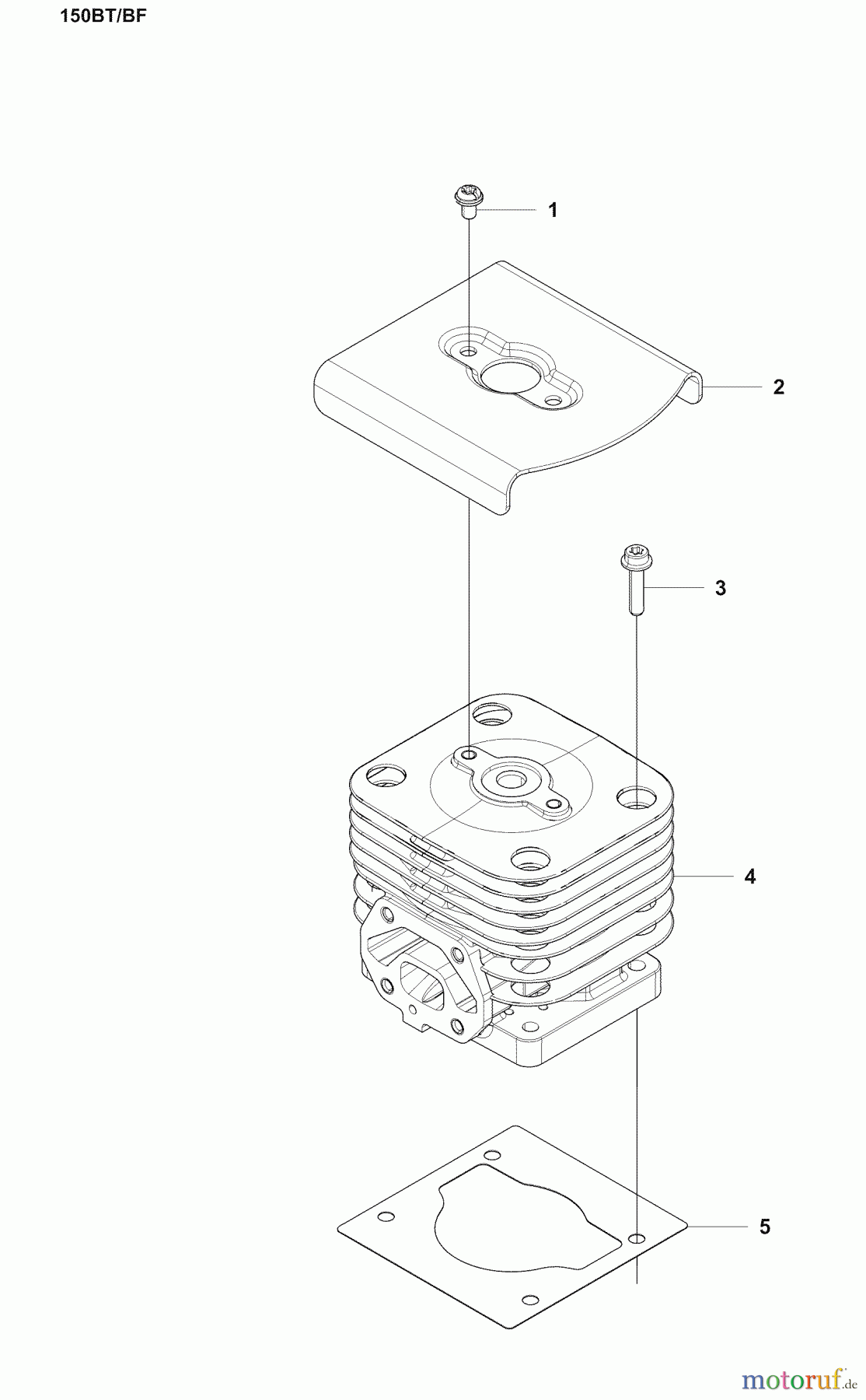 Husqvarna Bläser / Sauger / Häcksler / Mulchgeräte 150 BF - Husqvarna Backpack Blower (2007-05 to 2008-09) Cylinder
