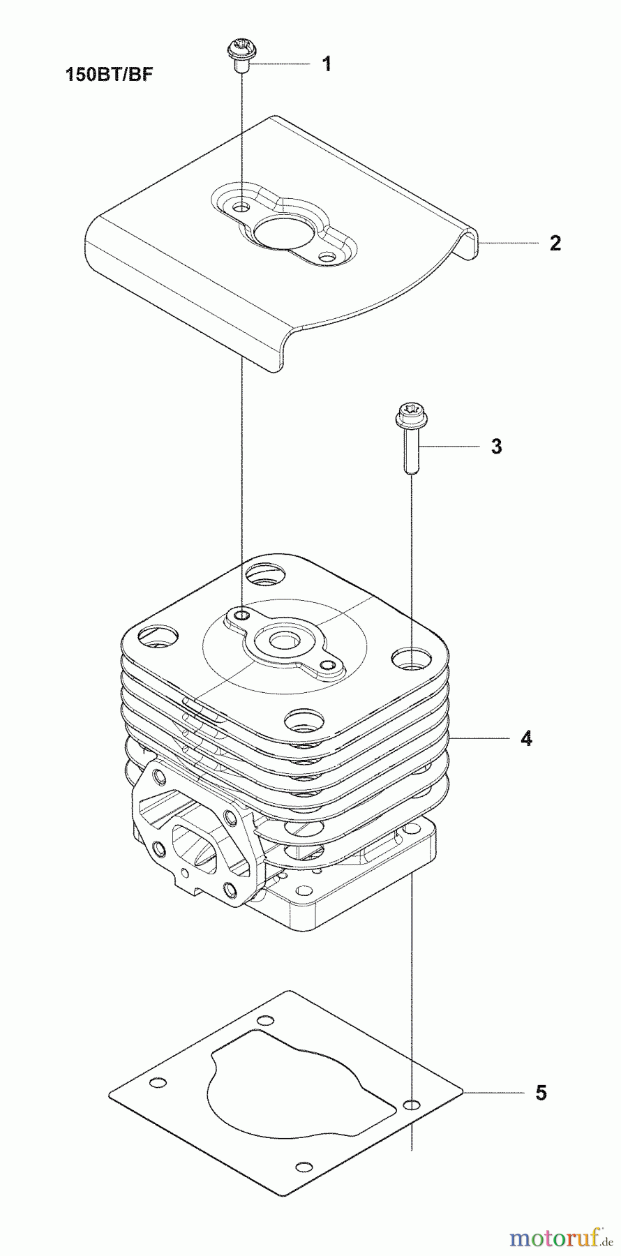 Husqvarna Bläser / Sauger / Häcksler / Mulchgeräte 150 BF - Husqvarna Backpack Blower (2008-10 & After) Cylinder
