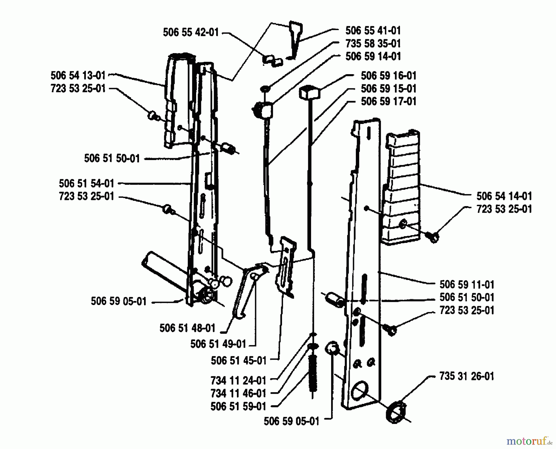 Husqvarna Reitermäher, Motor hinten Rider 850 12 5K - Husqvarna Swedish Rider (1991-01 & After) Lever Assembly