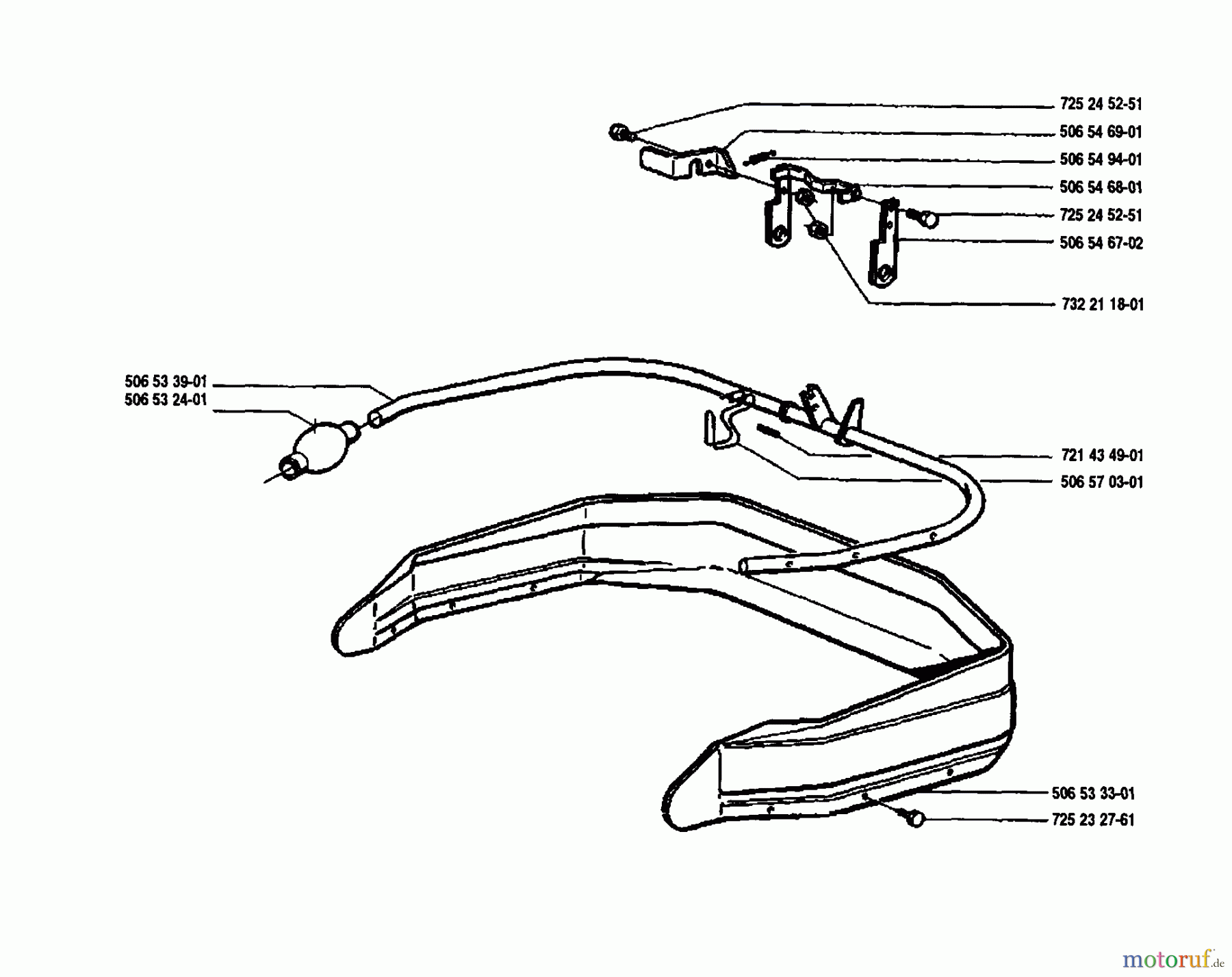 Husqvarna Reitermäher, Motor hinten Rider 850 12 - Husqvarna Swedish Rider (1989-02 to 1990-01) Bumper Assembly