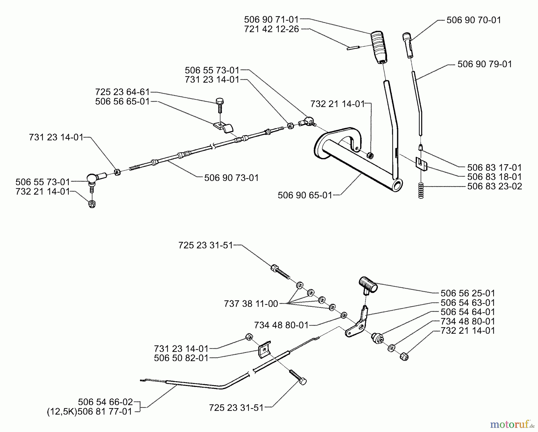 Husqvarna Reitermäher, Motor hinten Rider 970 - Husqvarna Swedish Rider (1997-04 to 1997-12) Blade Positioning Assembly