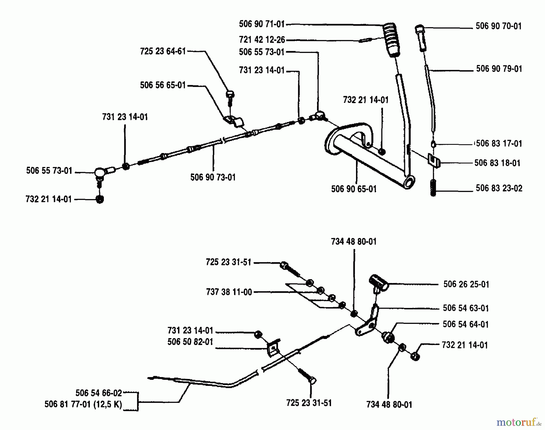 Husqvarna Reitermäher, Motor hinten Rider 970 12 - Husqvarna Swedish Rider (1994-03 & After) Transmission Assembly