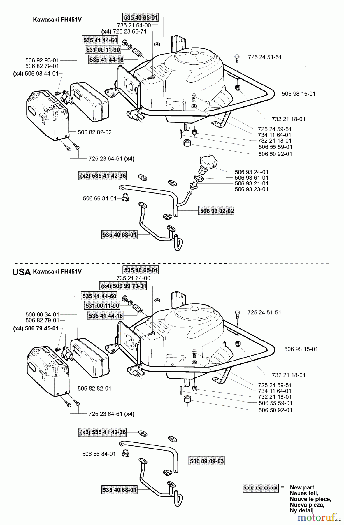 Husqvarna Reitermäher, Motor hinten Rider Pro 15 - Husqvarna Rear-Engine Rider (2001-02 to 2002-12) Engine
