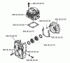 Husqvarna 155 BT - Backpack Blower (1998-10 & After) Ersatzteile Cylinder & Crankcase
