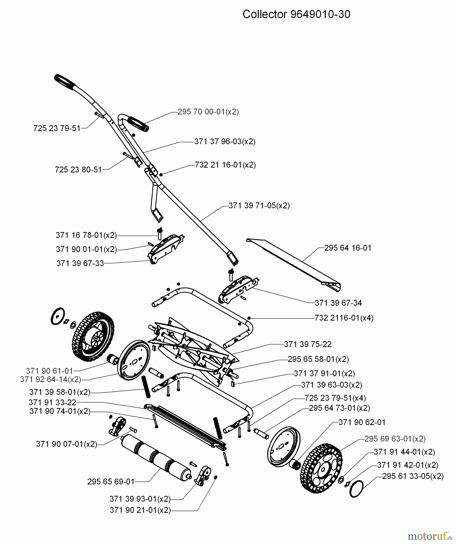 Husqvarna Rasenmäher 54 Exclusive (964914052) - Husqvarna Reel Mower (2008-08 & After) Collector