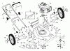 Husqvarna 5521 CHB (954223234) - Walk-Behind Mower (2003-03 & After) Ersatzteile Handle & Deck Assembly