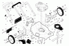 Husqvarna 5521 CHV (96143000102) - Walk-Behind Mower (2005-04 & After) Ersatzteile Handle & Deck Assembly