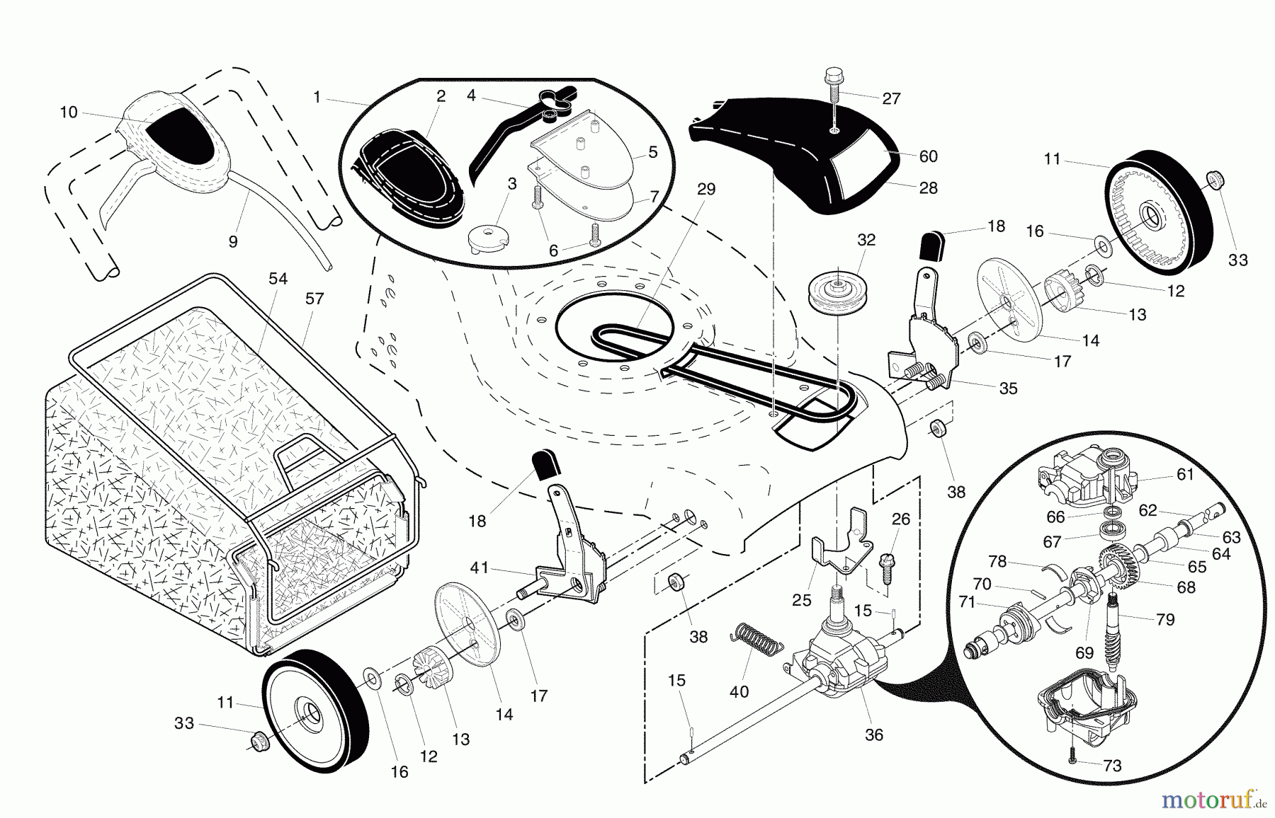 Husqvarna Rasenmäher 5521 CHVX (96143002701) - Husqvarna Walk-Behind Mower (2007-03 & After) Repair Parts #2