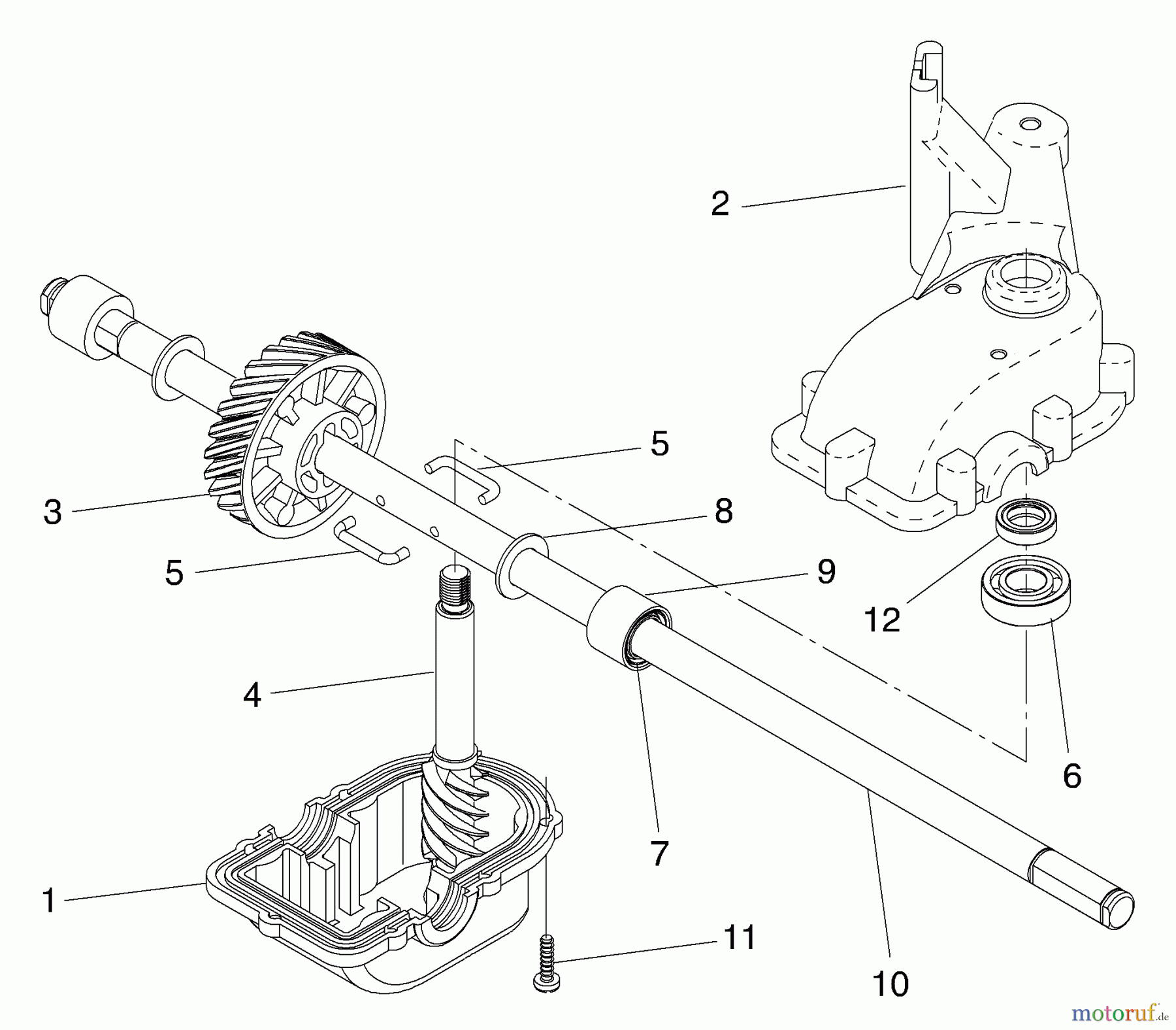 Husqvarna Rasenmäher 5521 RS (96143000200) - Husqvarna Walk-Behind Mower (2005-03 & After) Gear Case Assembly