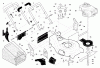 Husqvarna 5521 RS (96143000200) - Walk-Behind Mower (2005-03 & After) Ersatzteile Handle & Deck Assembly