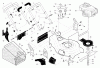 Husqvarna 5521 RS (96143000201) - Walk-Behind Mower (2005-05 & After) Ersatzteile Handle & Deck Assembly