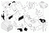 Husqvarna 5521 RS (96143000204) - Walk-Behind Mower (2006-09 & After) Ersatzteile Handle And Deck Assembly